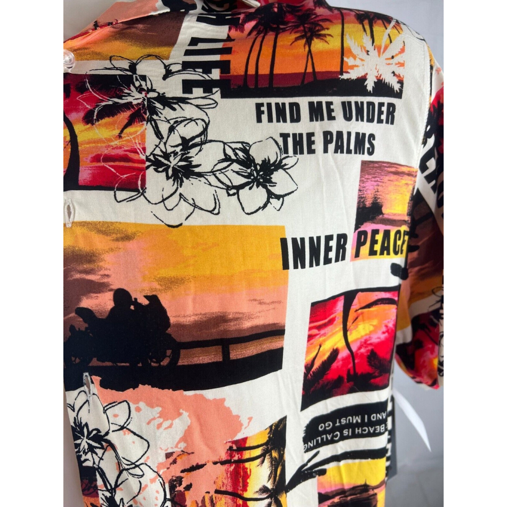 Men’s Jaywalker Rayon Short Sleeve Hawaiian Button-Up Shirt Size 2XL Beachy NWT - Picture 4 of 4
